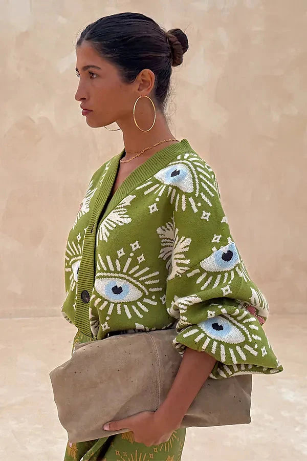 THE KHAKI EYE CARDIGAN Knitwear NFDS 